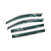 Дефлекторы окон (ALVI-STYLE) HONDA CIVIC VIII 2006-2011 седан\A. CSX (нержавеющий молдинг)