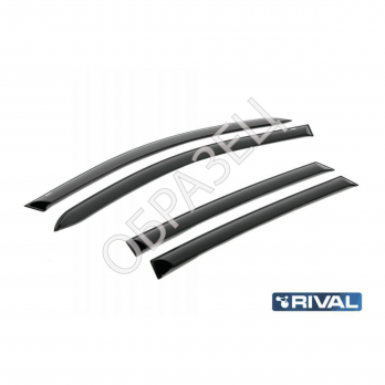 Дефлекторы окон (RIVAL) Hyundai Genesis 2014-