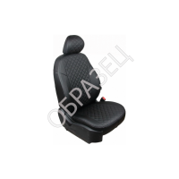 Авточехлы ЭкоКожа (SEINTEX) FORD Focus 3 Trend Sport\Titanium Цвет: черный 2011- ромб