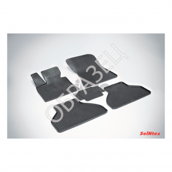 Ковры салона резиновые "сетка" (SEINTEX) BMW X5 E-70 2007-2014